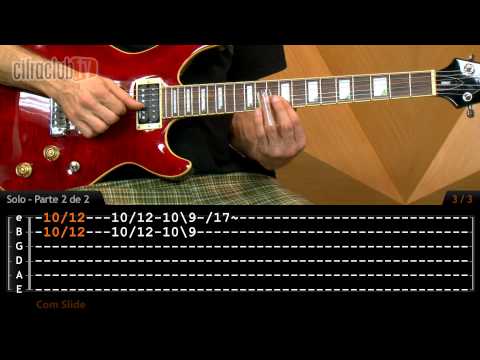 Vide aula de guitarra - como tocar Sweet Child O' Mine - Guns N' Roses